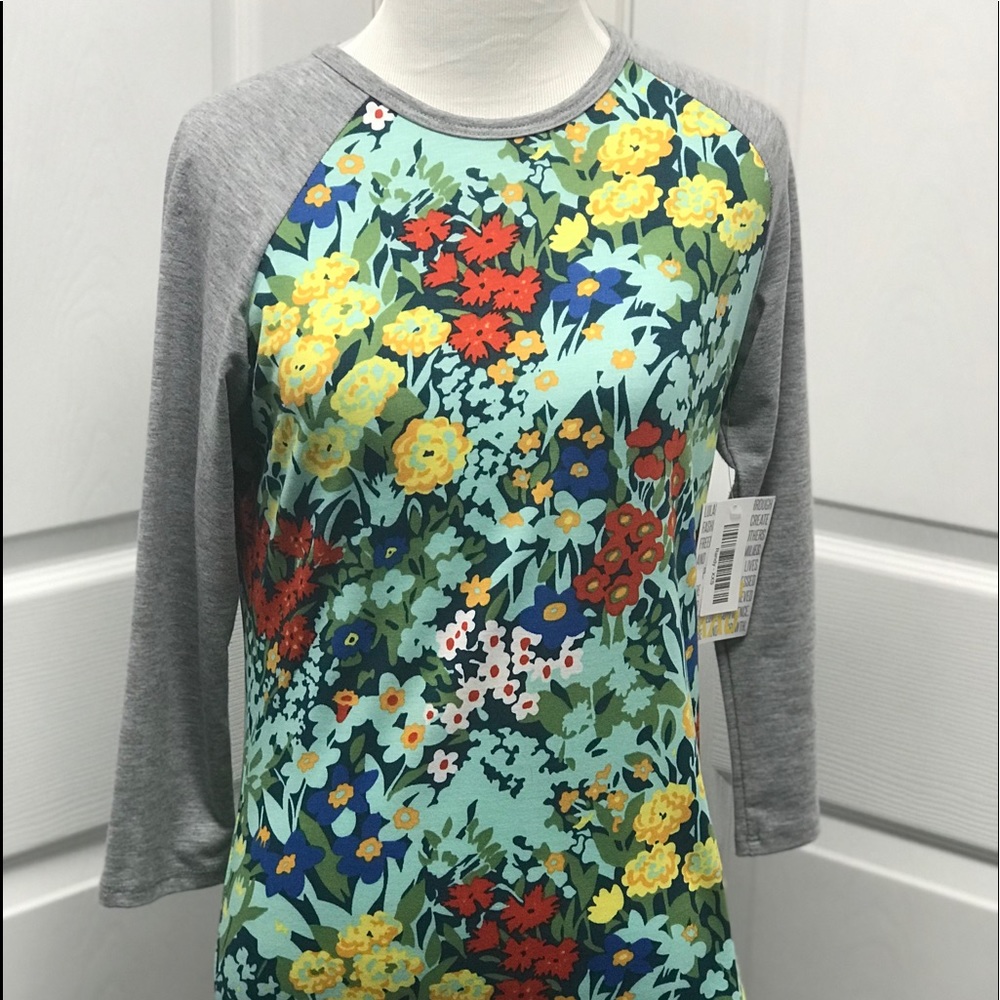 LuLaRoe New XXS Floral Randy Shirt NWT